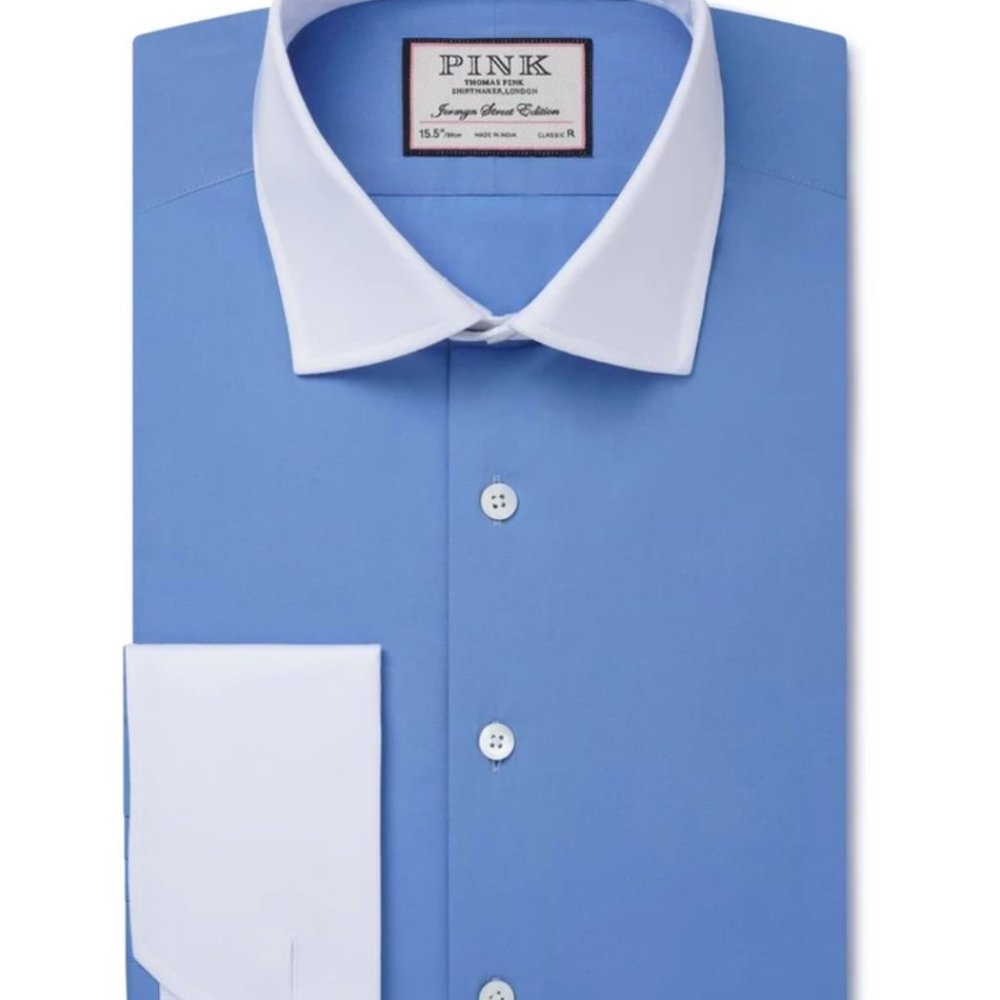 Minimal Stripped Blue Shirt